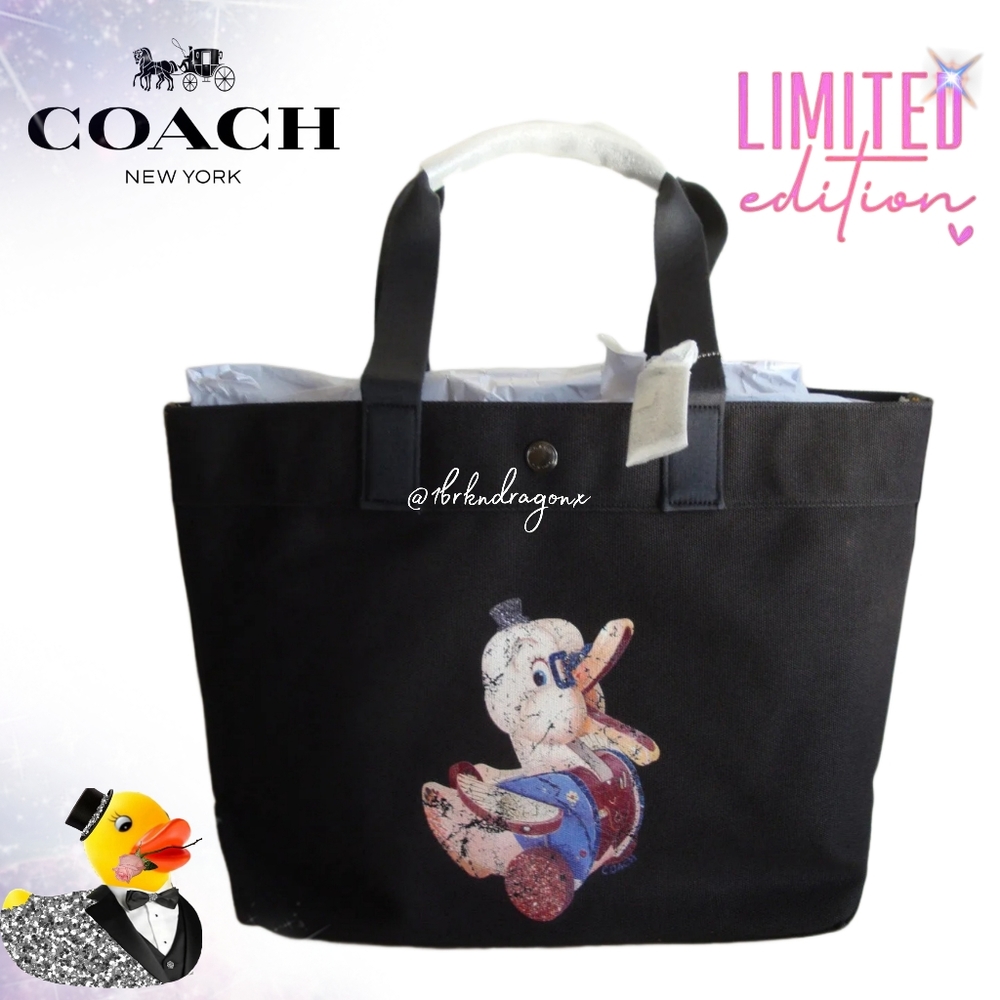 NWT Limited Edition Coach Tote Scribble Ducky Large Shoulder Bag Rare - Picture 16 of 16